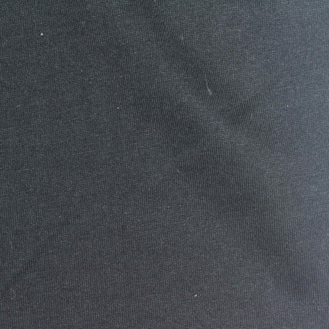 Polyester Cotton Stretch Scuba Knit Fabric, 260 gsm, 185 cm — Black
