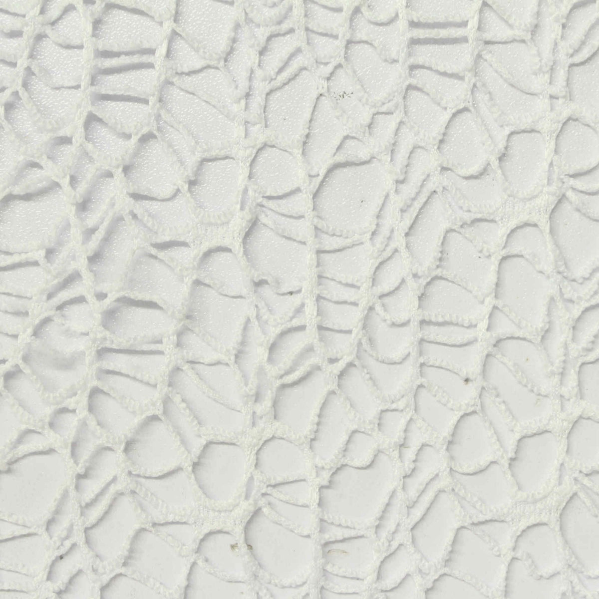 Jacquard 100% Polyester Warp Knit Fabric, 60 gsm, 160 cm — White