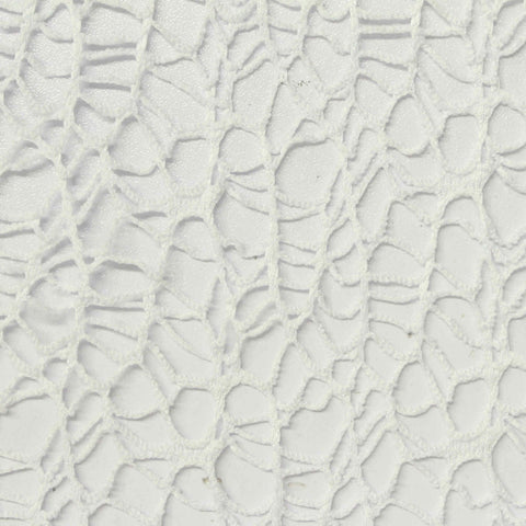 Jacquard 100% Polyester Warp Knit Fabric, 60 gsm, 160 cm — White