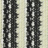 Black Vertical-Stripe Warp Knit, Polyester — texture