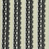 Black Vertical-Stripe Warp Knit, Polyester