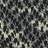 Black Houndstooth Chunky Knit, Poly-Cotton — texture