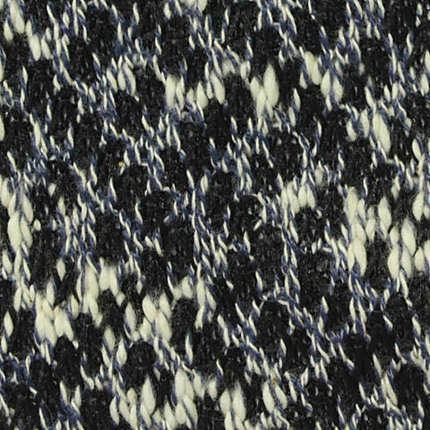 Black Houndstooth Chunky Knit, Poly-Cotton, 290 gsm