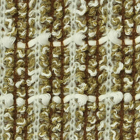 White Grid Bouclé, Poly-Acrylic