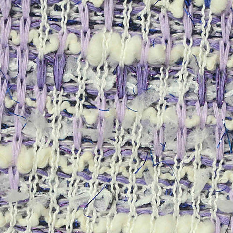 White Textured Bouclé, Poly-Cotton
