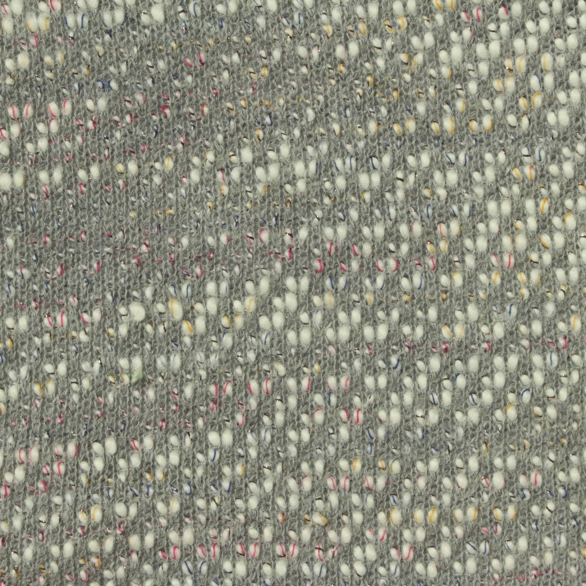 Grey Marl Chunky Knit, Cotton-Poly, 250 gsm