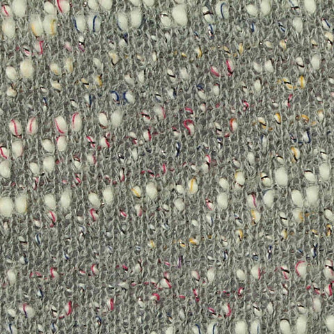 Grey Marl Chunky Knit, Cotton-Poly, 250 gsm