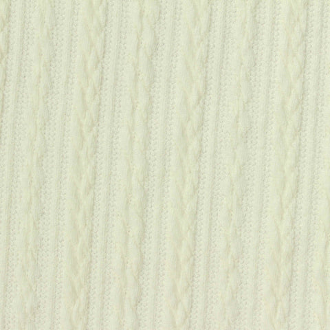 Cream Tone-on-Tone Jersey Knit, Polyester, 233 gsm