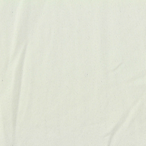 Jacquard Brushed Polyester Stretch Pointelle Knit Fabric, 190 gsm, 160 cm — White