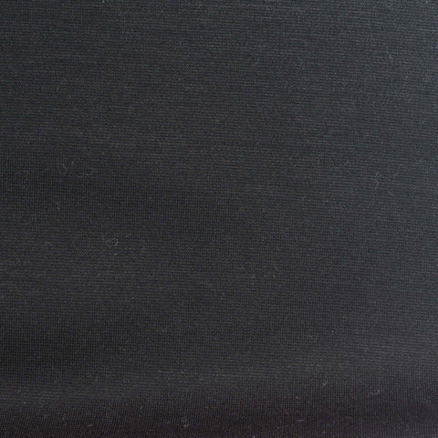 Viscose Nylon Stretch Ponte Knit Fabric, 350 gsm, 155 cm — Black