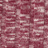 Red Heathered-Marl Rib Knit, Poly-Viscose — texture