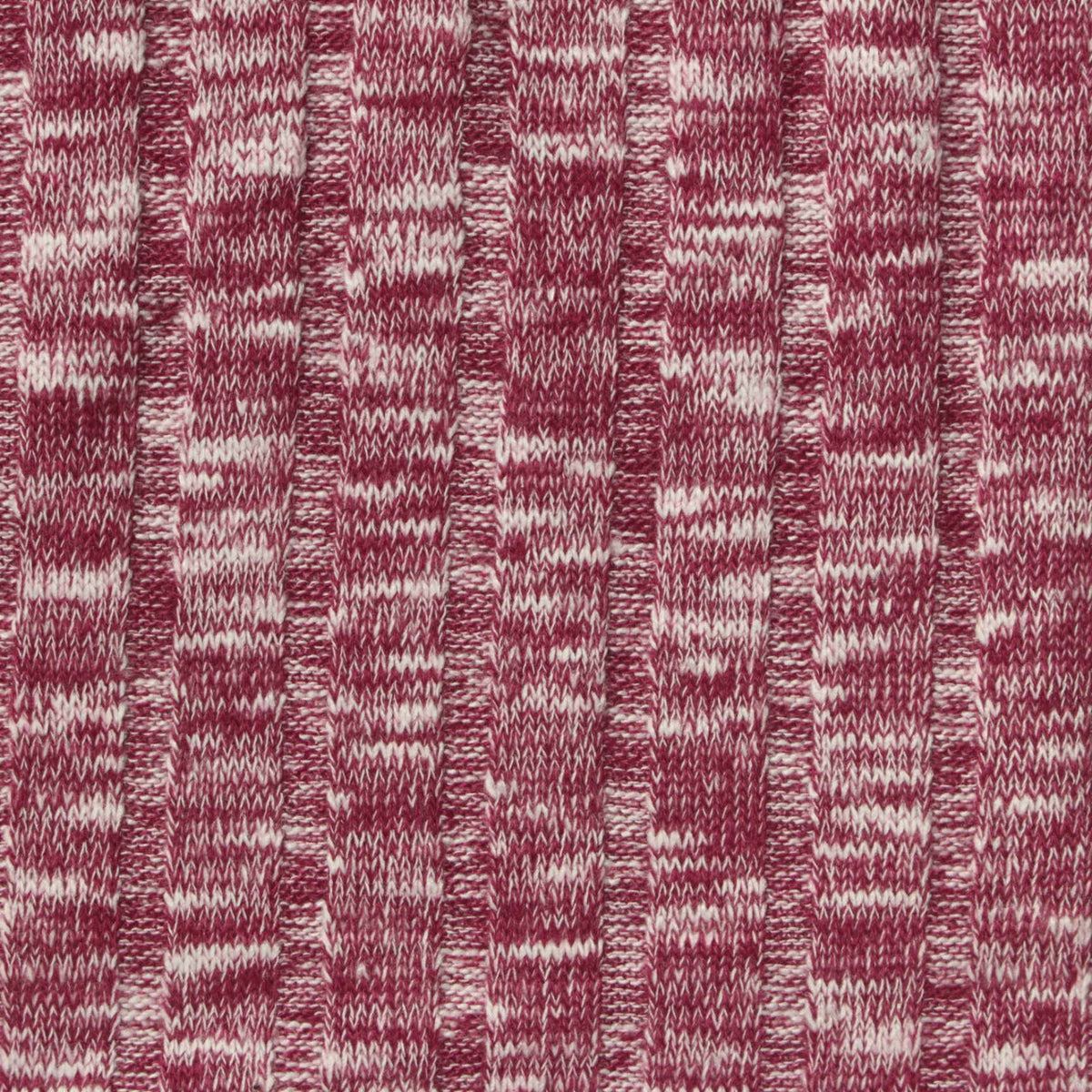 Red Heathered-Marl Rib Knit, Poly-Viscose