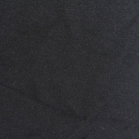 Viscose Nylon Stretch Ponte Knit Fabric, 270 gsm, 150 cm — Black, ref EF-269018