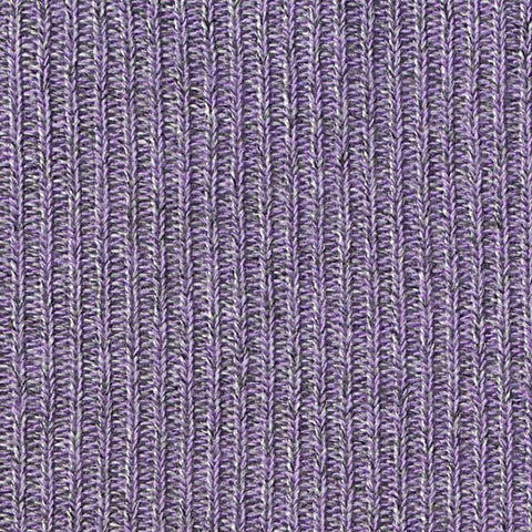 Purple Marl Rib Knit, Poly-Viscose, 230 gsm