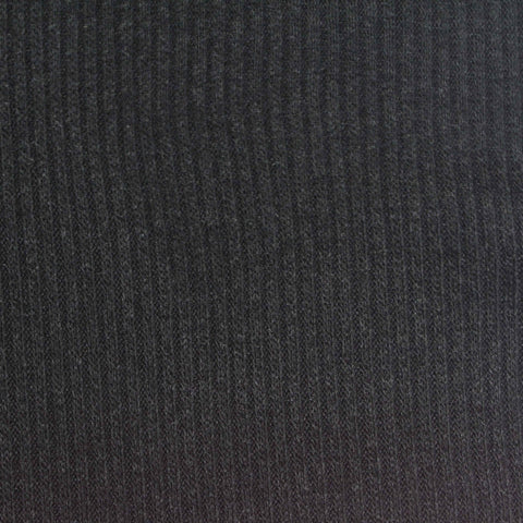 Dark Grey Marl Rib Knit, Viscose-Poly, 270 gsm, 140 cm