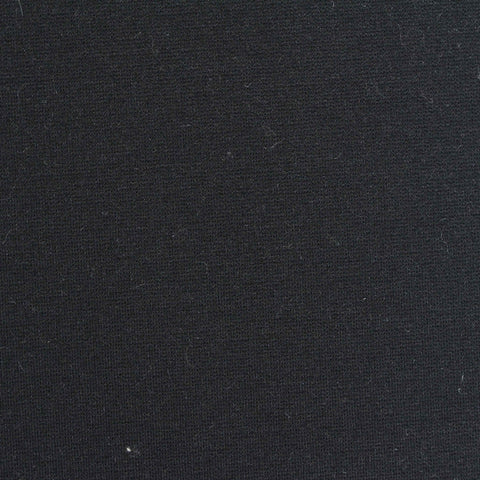 Viscose Nylon Stretch Ponte Knit Fabric, 370 gsm, 160 cm — Black