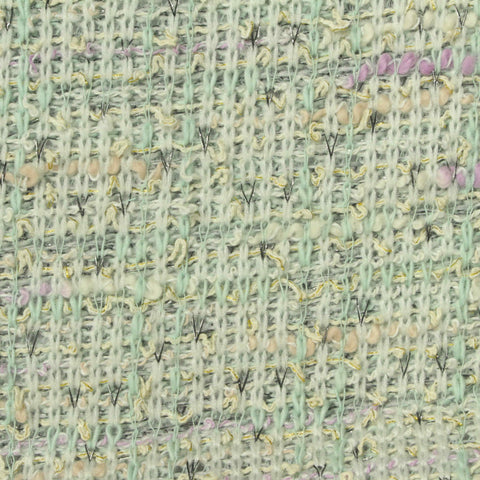 Light Green Marl Bouclé, Cotton-Poly
