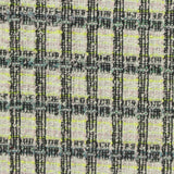 Black Textured-Plaid Bouclé, Cotton-Poly