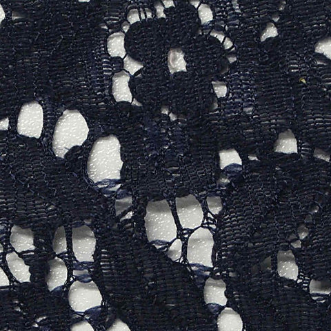 Navy Openwork Lace, Nylon-Cotton