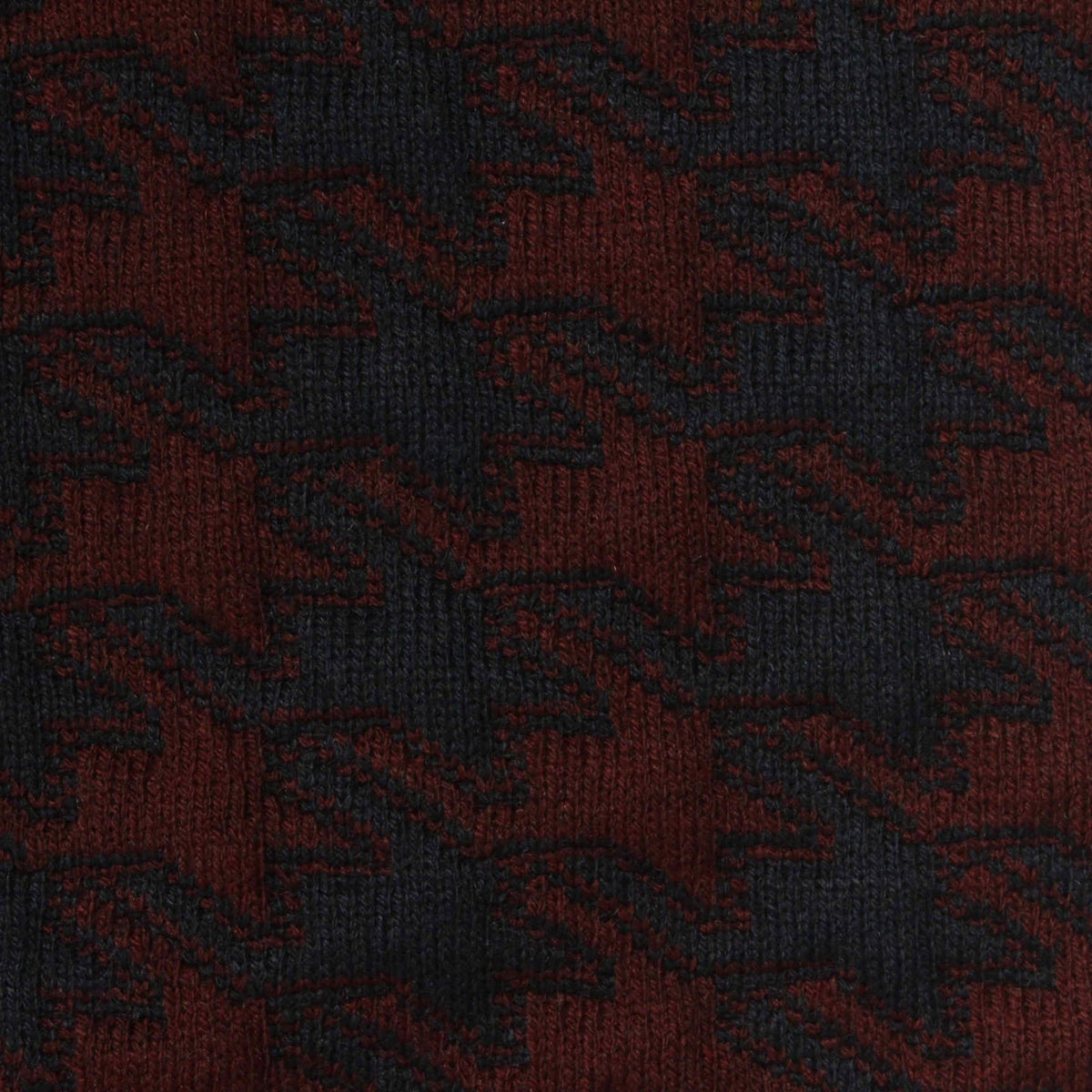 Dark Red Geometric Jacquard, Polyester