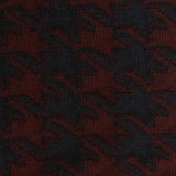 Dark Red Geometric Jacquard, Polyester