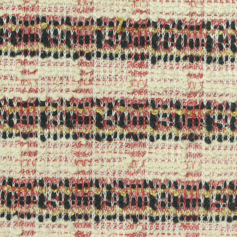 Black Horizontal-Band Bouclé, Poly-Cotton