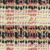 Black Horizontal-Band Bouclé, Poly-Cotton — texture