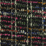 Black Plaid Bouclé, Poly-Cotton