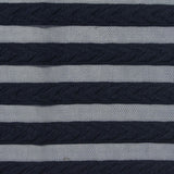 Navy Stripes Jacquard, Polyester