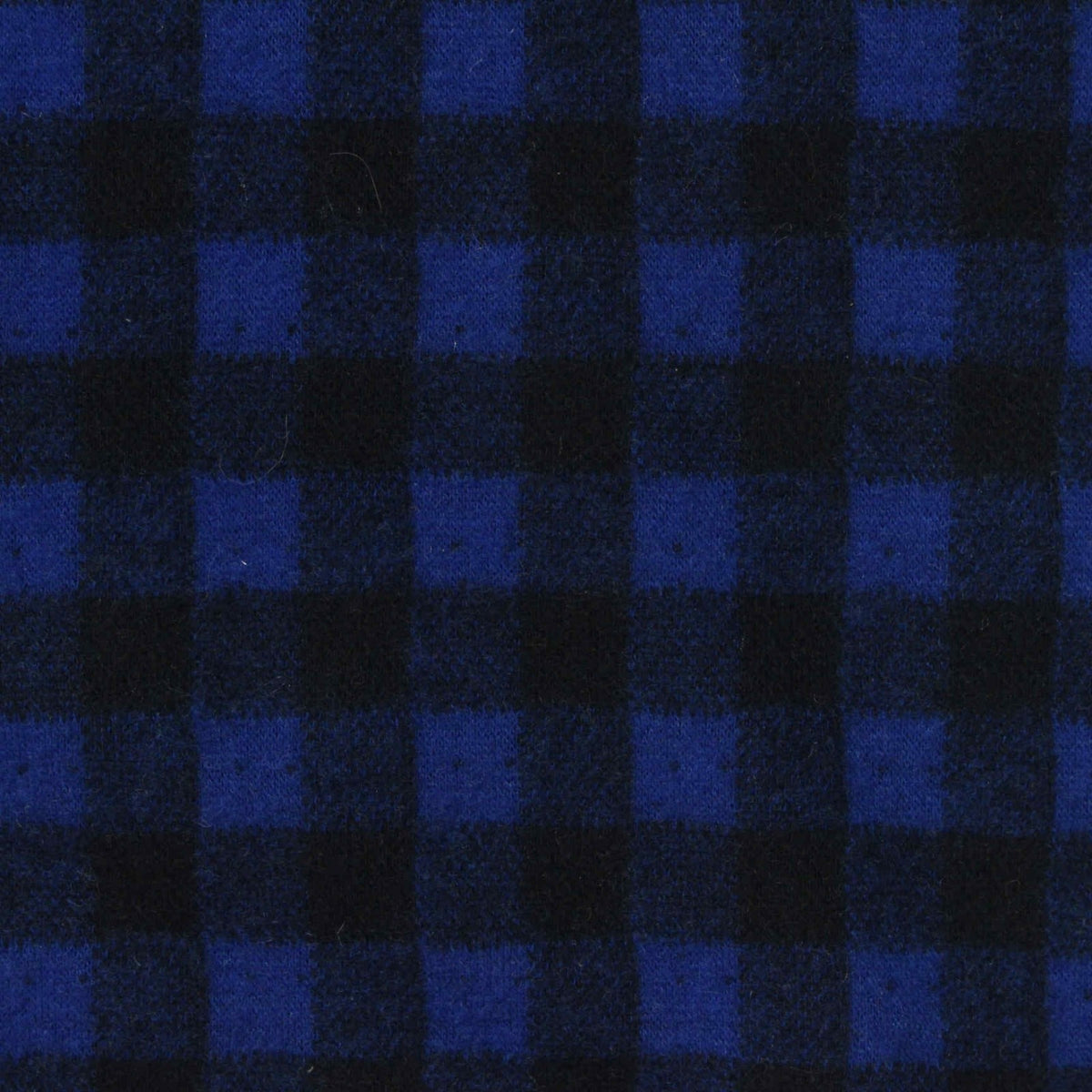 Blue Check Jacquard, Poly-Cotton