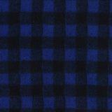 Blue Check Jacquard, Poly-Cotton