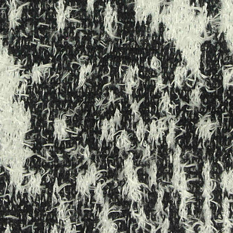 Jacquard Polyester Stretch Chunky Knit Fabric, 300 gsm, 160 cm — Black