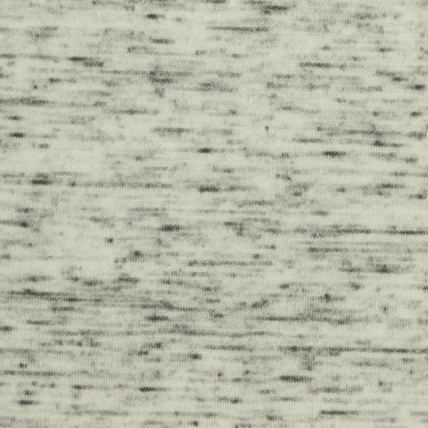 Heathered Grey Marl Jersey Knit, Poly-Cotton, 160 gsm