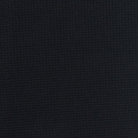 Brushed Polyester Stretch Chunky Knit Fabric, 280 gsm, 160 cm — Black