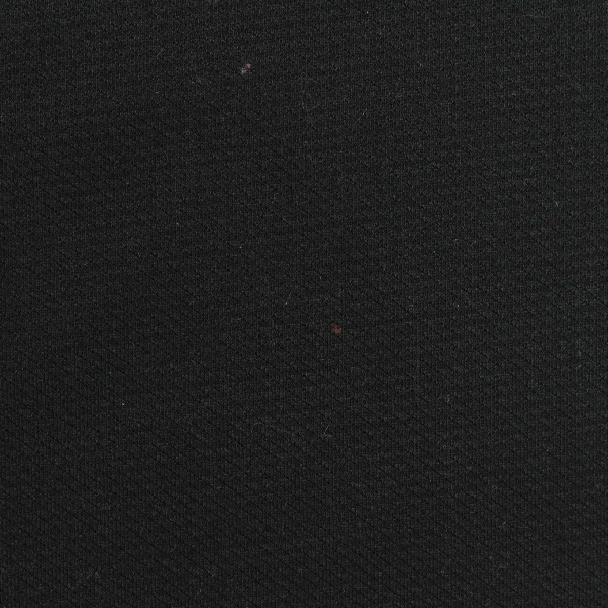Polyester Cotton Stretch Interlock Knit Fabric, 370 gsm, 155 cm — Black
