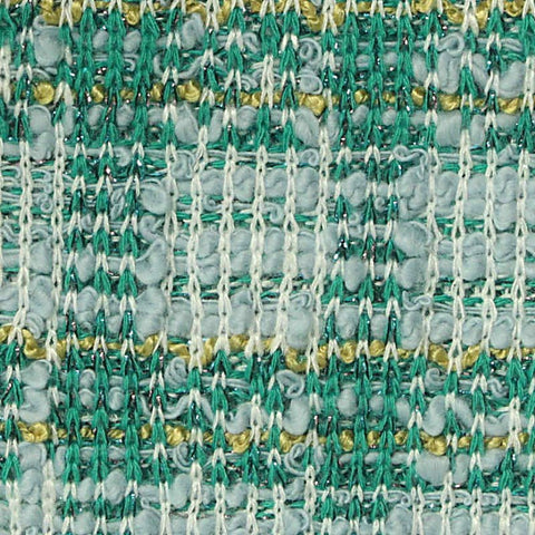 Green Plaid Bouclé, Poly-Cotton