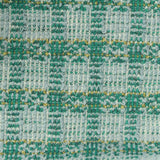 Green Plaid Bouclé, Poly-Cotton