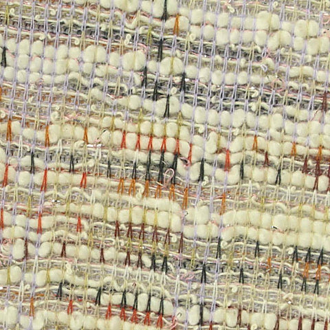 Red Irregular-Fleck Bouclé, Cotton-Poly
