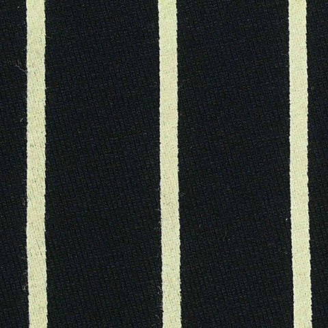 Cream Vertical-Stripe Jersey Knit, Viscose