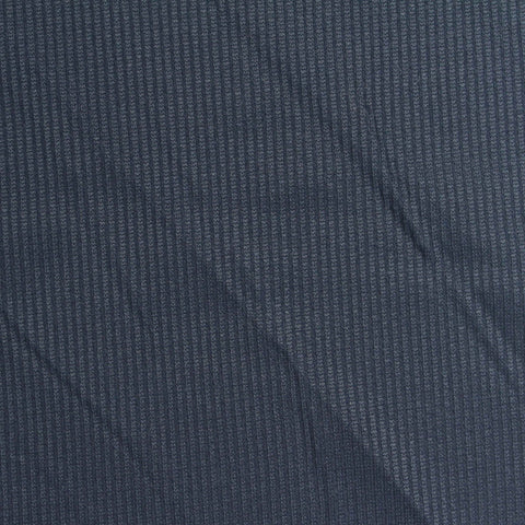 Dark Blue Vertical-Stripe Waffle Knit, Nylon