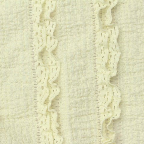 Polyester Stretch Warp Knit Fabric, 230 gsm, 150 cm — Yellow