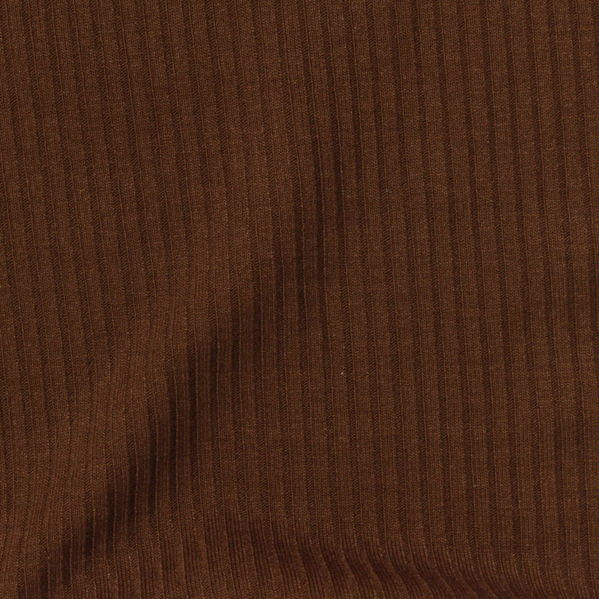 Rib Knit Fabric, 220 gsm, 148 cm — Brown