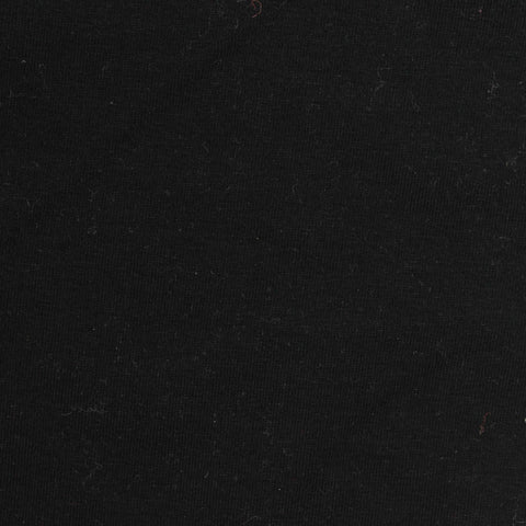 Cotton Stretch Jersey Knit Fabric, 180 gsm, 173 cm — Black