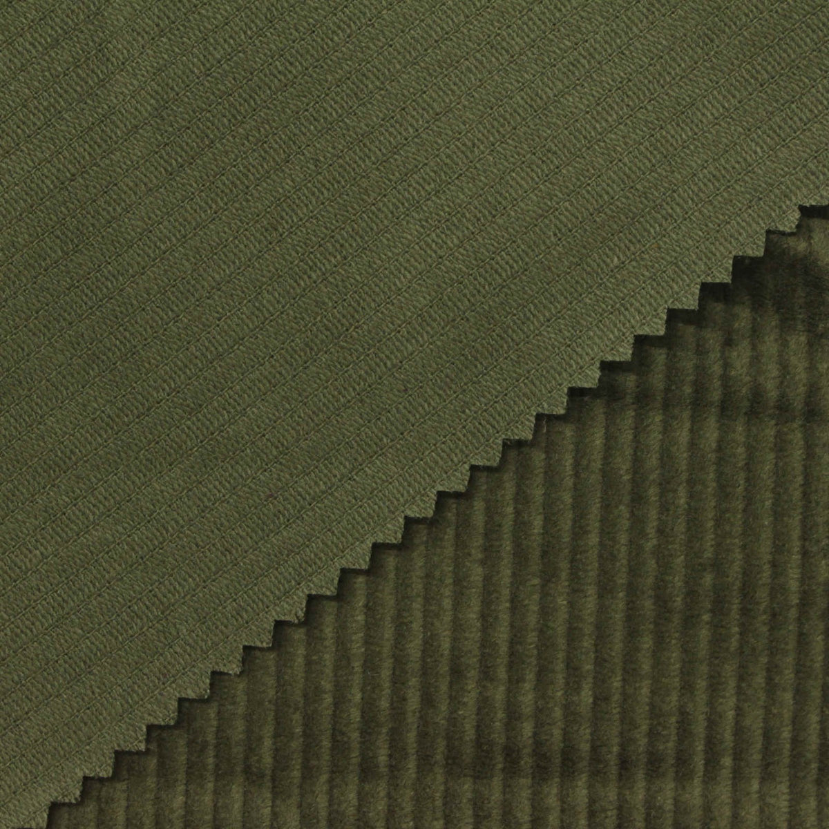 100% Cotton Corduroy Fabric, 330 gsm — Green