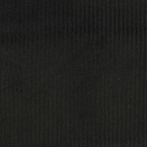 100% Cotton Corduroy Fabric, 290 gsm — Black