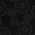 Black Tone-on-Tone Floral Jacquard, Poly-Viscose, 240 gsm