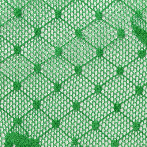 Jacquard Nylon Stretch Mesh Fabric, 60 gsm, 150 cm — Green