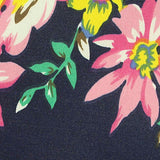 Pink Floral Woven, Cotton-Poly — texture