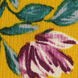 Purple Flowers Crepe, Polyester — texture