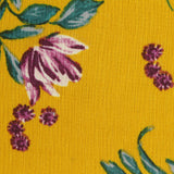 Purple Flowers Crepe, Polyester
